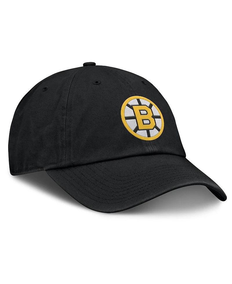 Fanatics Men's Black Boston Bruins Decades Collection Adjustable Hat