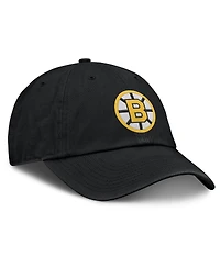 Fanatics Men's Black Boston Bruins Decades Collection Adjustable Hat