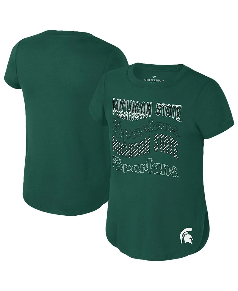 Colosseum Big Boys and Girls Green Michigan State Spartans Rogan T-Shirt