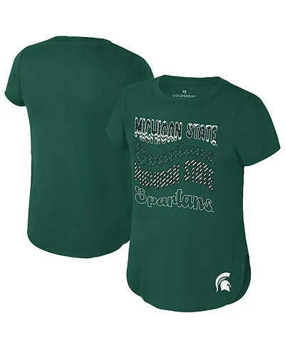 Colosseum Big Boys and Girls Green Michigan State Spartans Rogan T-Shirt