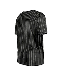New Era Men's Black Pittsburgh Pirates Throwback Pinstripe T-Shirt