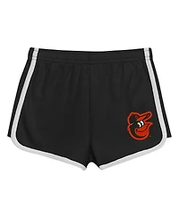 Outerstuff Toddler 2-Piece Black Baltimore Orioles Double Run T-Shirt and Shorts Set