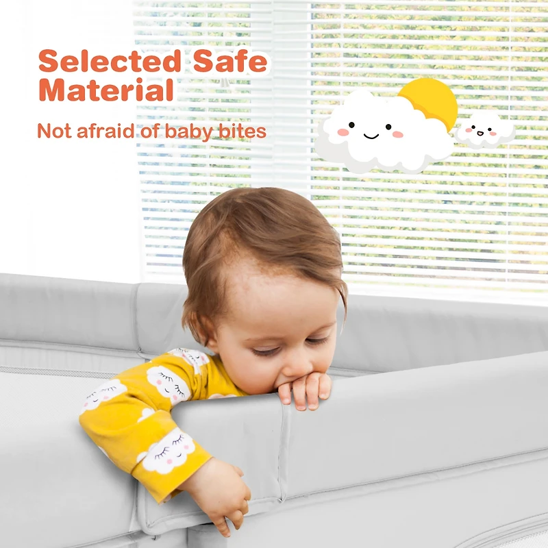 Costway Baby Playpen Large Safety Play Center Yard w/ 50 Ocean Balls