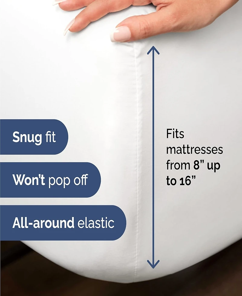 Rayon from Bamboo 4 Piece Deep Pocket Cooling Sheet Set - Full - Black