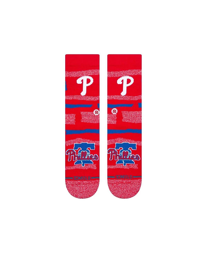 Stance Men's and Women's Philadelphia Phillies Squeeze Tri-Blend Knit Crew Socks