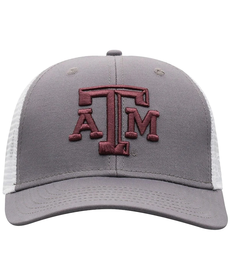 Top Of The World Men's Gray/White Texas A&M Aggies Victory Adjustable Hat