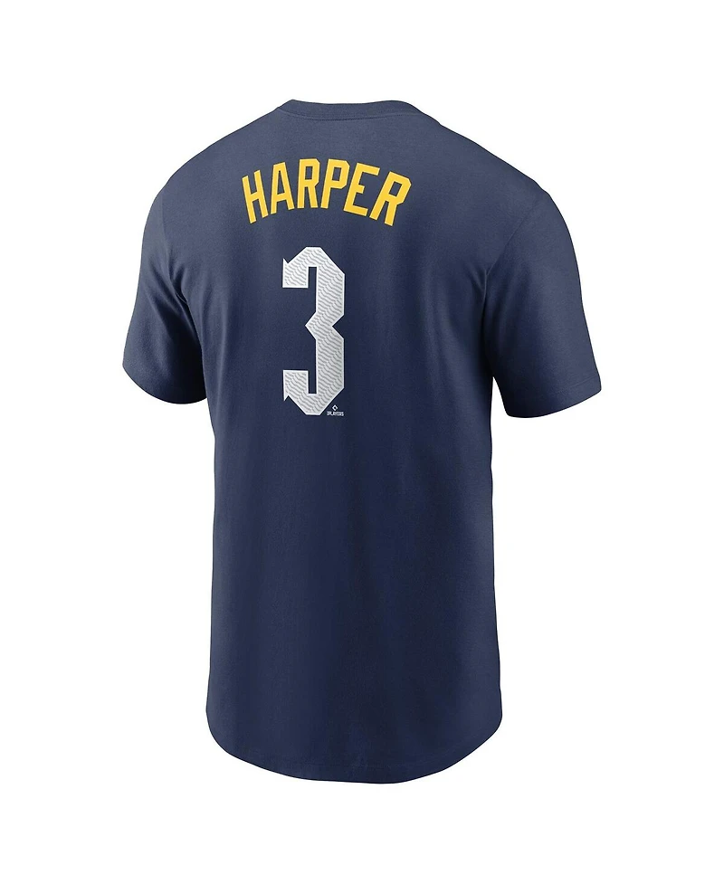 Nike Men's Bryce Harper Royal Philadelphia Phillies 2024 City Connect Fuse Name Number T-Shirt