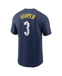 Nike Men's Bryce Harper Royal Philadelphia Phillies 2024 City Connect Fuse Name Number T-Shirt