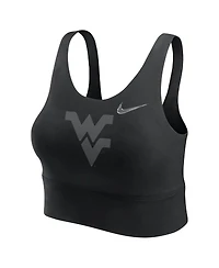 Nike Women's Black West Virginia Mountaineers Performance Longline Sports Bra