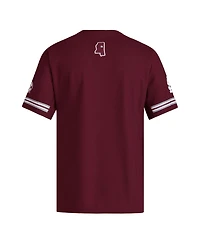 Adidas Men's Maroon Mississippi State Bulldogs Reversible Retro Full-Button Baseball Jersey