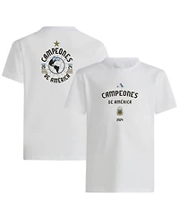 Adidas Big Boys and Girls White Argentina National Team 2024 Copa America s T-Shirt