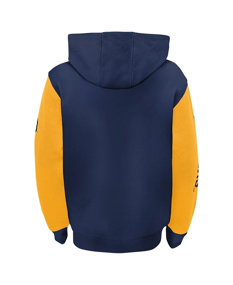 Outerstuff Toddler Navy Milwaukee Brewers Postcard Full-Zip Hoodie