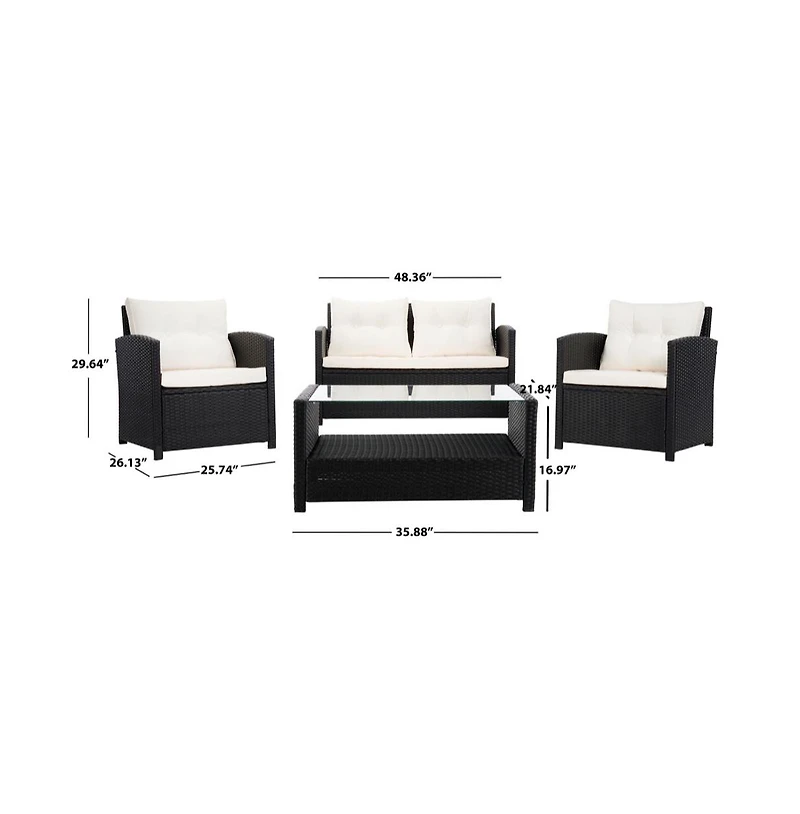 Vellor 4PC Living Set