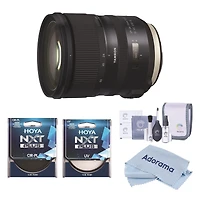 Tamron Sp 24-70mm f/2.8 Di Vc Usd G2 Lens for Canon Ef Bundle with Hoya 82mm Uv and Cpl Filters, Cleaning Kit, Cleaning Cloth