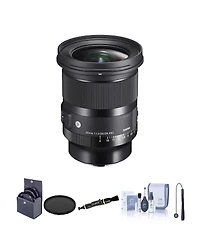 Sigma 20mm f/1.4 Dg Dn Art Lens for L Mount Bundle with 82mm Filter Kit, 82mm Vnd Filter, Lens Cleaner, Cleaning Kit, Lens Cap Tether