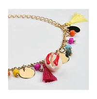 Sohi Women's Tassel Chain Anklet