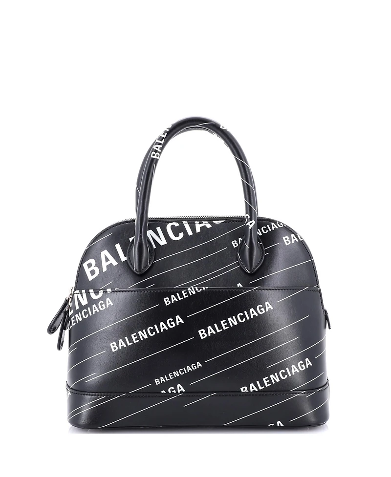 Pre-Owned Balenciaga Logo Ville Bag Leather
