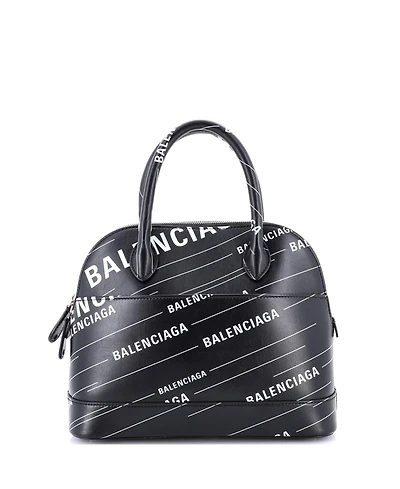 Pre-Owned Balenciaga Small Logo Ville Bag Leather