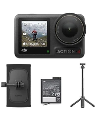 Dji Dji Osmo Action 4 Camera Standard Combo Bundle with Backpack Strap Mount, Mini Extension Rod with Built-In Tripod, Osmo Action 160-minute Extreme