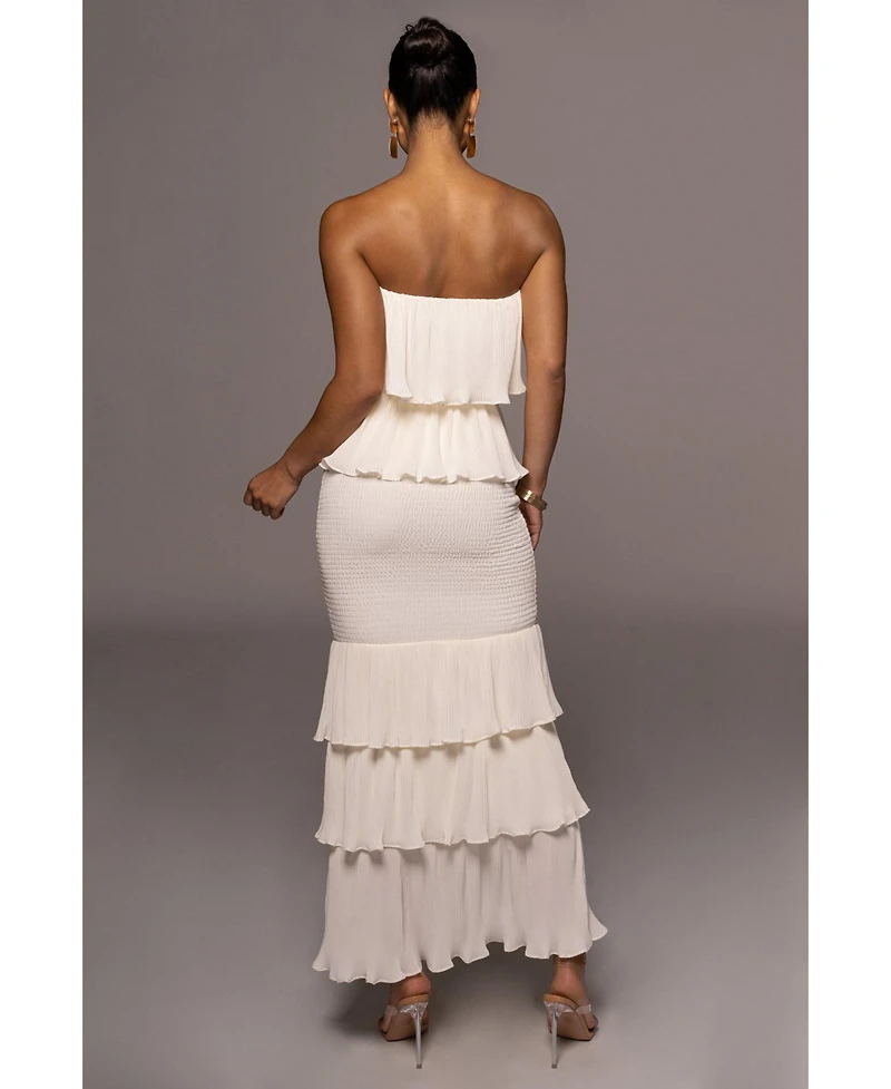 Jluxlabel Women's Casa Blanca Ruffle Dress