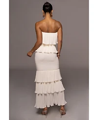 Jluxlabel Women's Casa Blanca Ruffle Dress