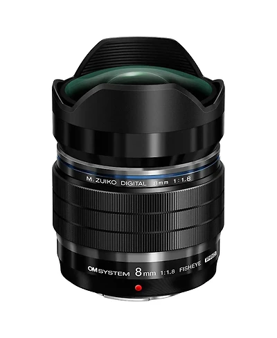 Om System M.Zuiko Digital Ed 8mm f/1.8 Fisheye Pro Lens for Micro Four Thirds, Black