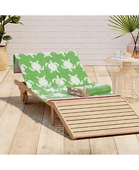 Linery & Co. 100% Cotton Jacquard 2 Pack Summer Beach Towels, 30" x 60"