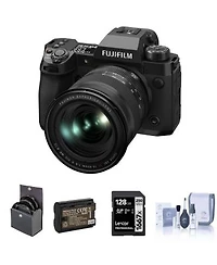 Fujifilm X H2 Camera With Xf 16 80mm F 4.0 R Ois Wr Lens Bundle With 128gb Sd Card Extra Battery