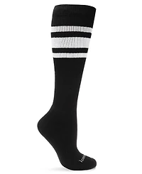 Men's Striped Athletic Cushion Sole Compression Knee Sock WFC1520-1101