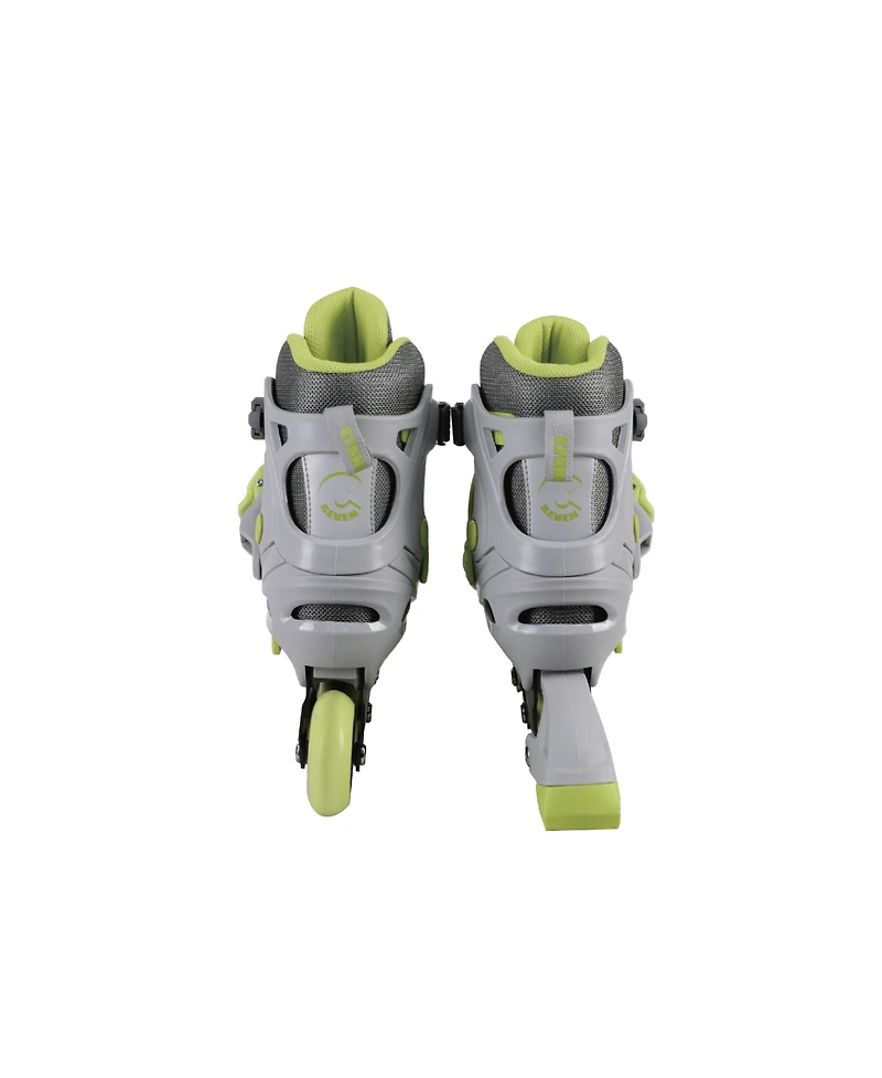 C7skates Adjustable Youth Inline Skates with Light Up Wheels (Flash