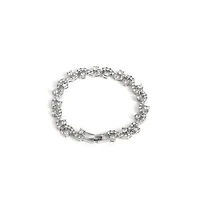 Sohi Women's Floral Stone Statement Bracelet
