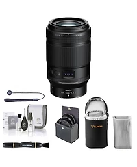 Nikon Nikkor Z Mc 105mm f/2.8 Vr S Lens, Bundle with ProOptic 62mm Filter Kit, Soft Lens Case, Lens Cleaner, Cleaning Kit, Universal Lens Cap Tether