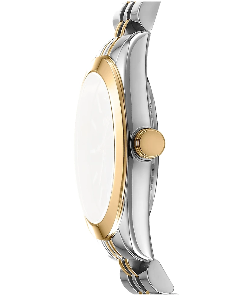 Dkny Women's Nolita Midi Dark Green Dial Gold-Two-Tone Stainless Steel Bracelet Watch 32mm
