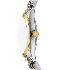 Dkny Women's Nolita Midi Dark Green Dial Gold-Two-Tone Stainless Steel Bracelet Watch 32mm