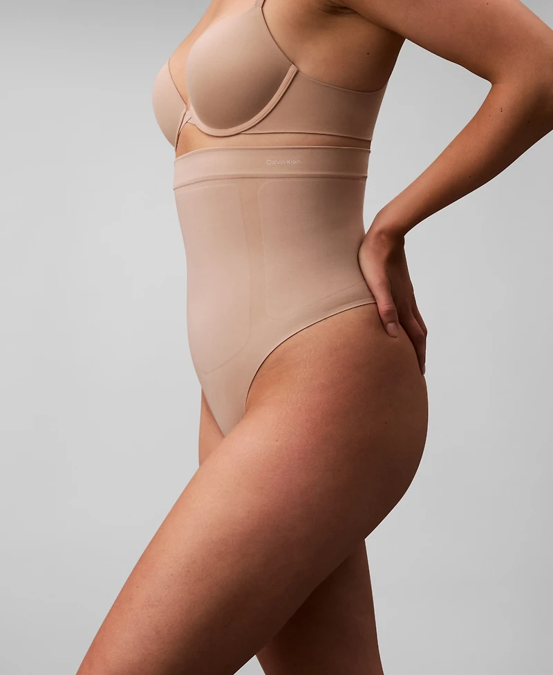 Calvin Klein Women's Secure Extra Firm Sculpt Thong Shaping Underwear QF8116
