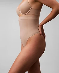 Calvin Klein Women's Secure Extra Firm Sculpt Thong Shaping Underwear QF8116