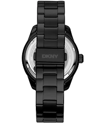 Dkny Men's Crosby Sport Black Stainless Steel Bracelet Watch, 42mm
