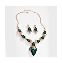 Sohi Women's Gold Plated Designer Stone Jewellery Set