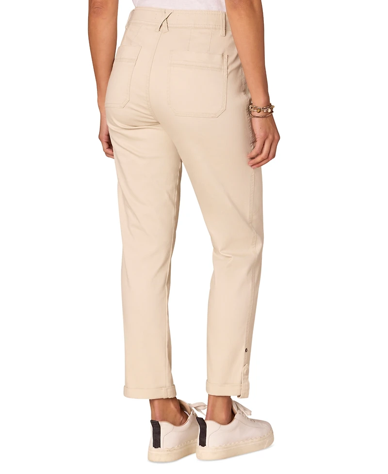 Democracy Petite "Ab"solution High-Rise Utility Jeans