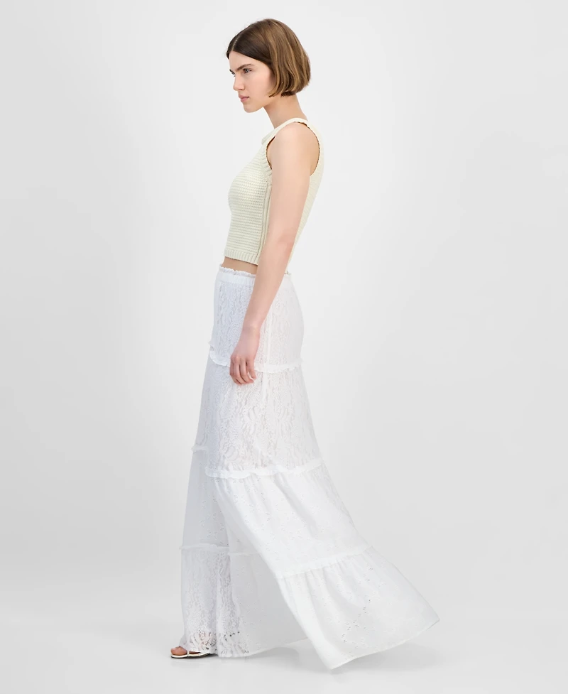 And Now This Women's Lace Eyelet Maxi Skirt, Exclusively at Macy's