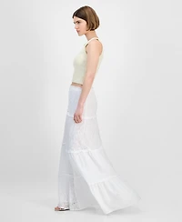 And Now This Women's Lace Eyelet Maxi Skirt, Exclusively at Macy's
