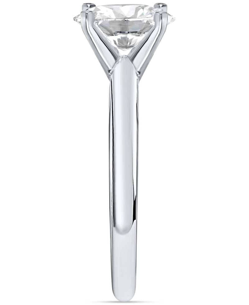 Igi Certified Diamond Oval-Cut Solitaire Ring (1 ct. t.w.) in Platinum or 18k Gold