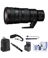 Nikon Nikkor Z 400mm f/4.5 Vr S Lens Bundle with Backpack, 95mm Filter Kit, Camera Strap, Lens Cleaner, Cleaning Kit, Lens Cap Tether