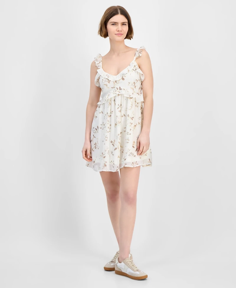 And Now This Women's Ruffled Babydoll Mini Dress, Exclusively at Macy's