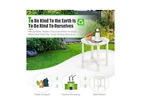 Set of 2 Round Weather-Resistant Adirondack Side Tables