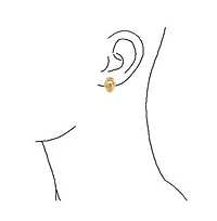 Bling Jewelry Set of 2 Interlocking Rope Clip-On Earrings in Gold and Silver Plated Brass