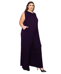 L I V D Plus Olson Wide Leg Pocket Jumpsuit