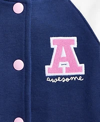 Epic Threads Toddler Girls Knit Bomber Jacket, Exclusively at Macy's