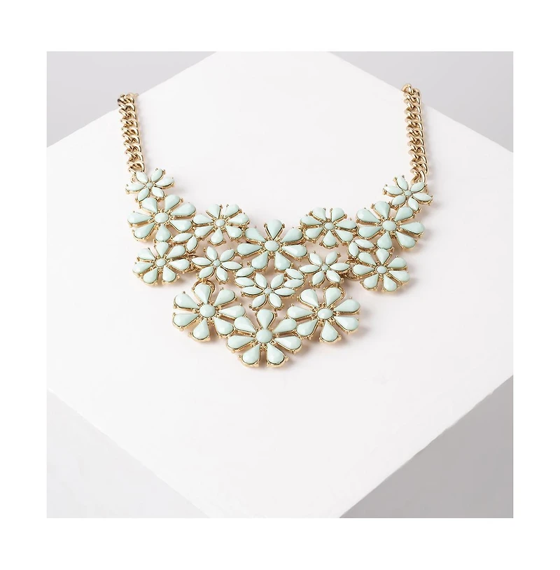 Sohi Women's Gold Plated Designer Stone Necklace