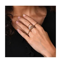 Sohi Women's Chainlink Multi-Layer Ring